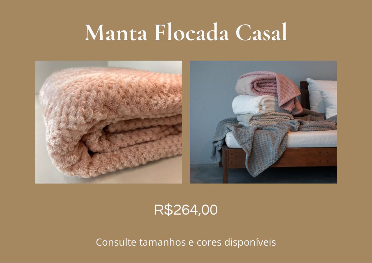 Manta Flocada Casal
